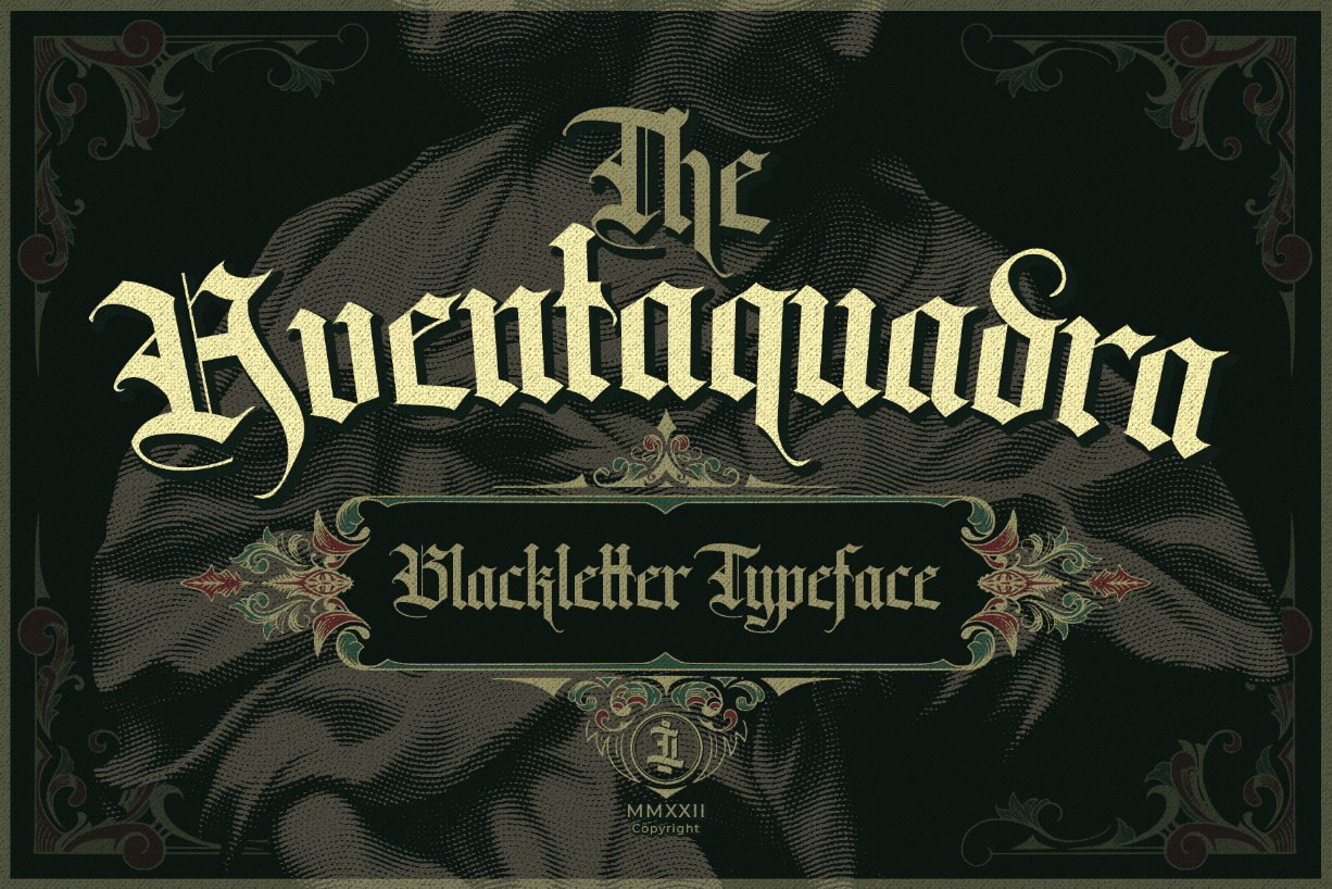 Aventaquadra Font Poster 1