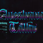 Avestrava Tattoo Font Poster 3