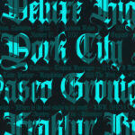 Avestrava Tattoo Font Poster 8