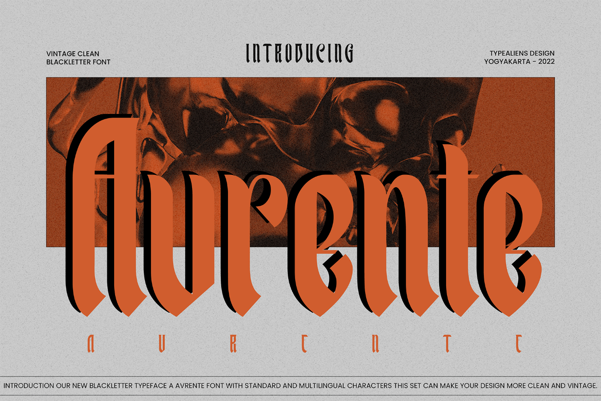 Avrente Font Poster 1