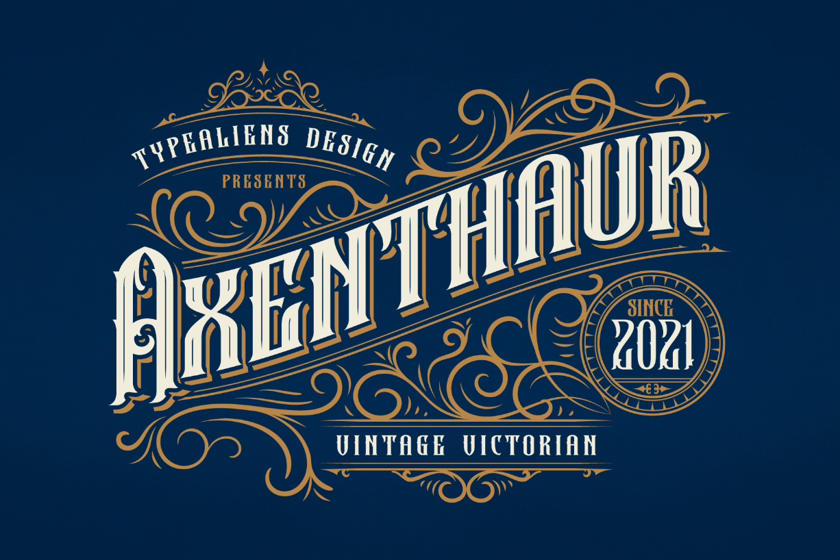 Axenthaur Font Poster 1