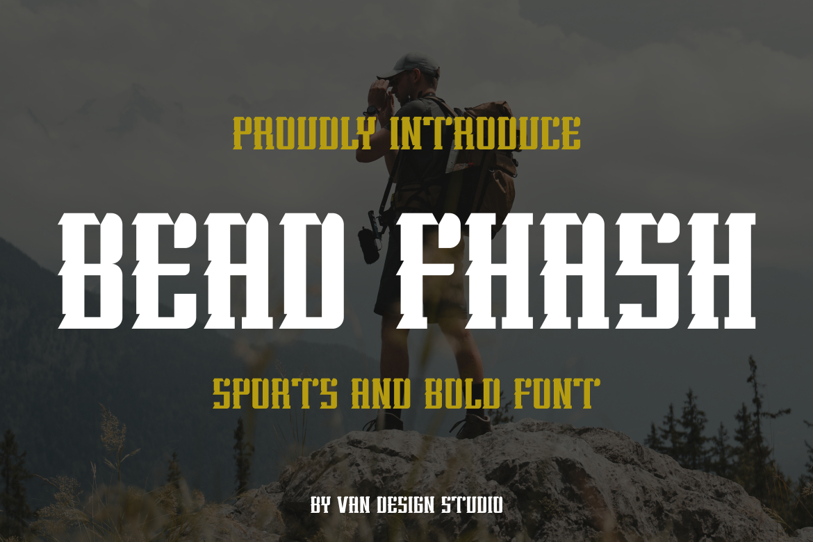 Bead Fhash Font Poster 1