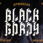 Black Gorjy Font Poster 3