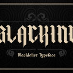 Blacking Font Poster 3