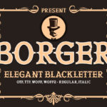 Borger Font Poster 3