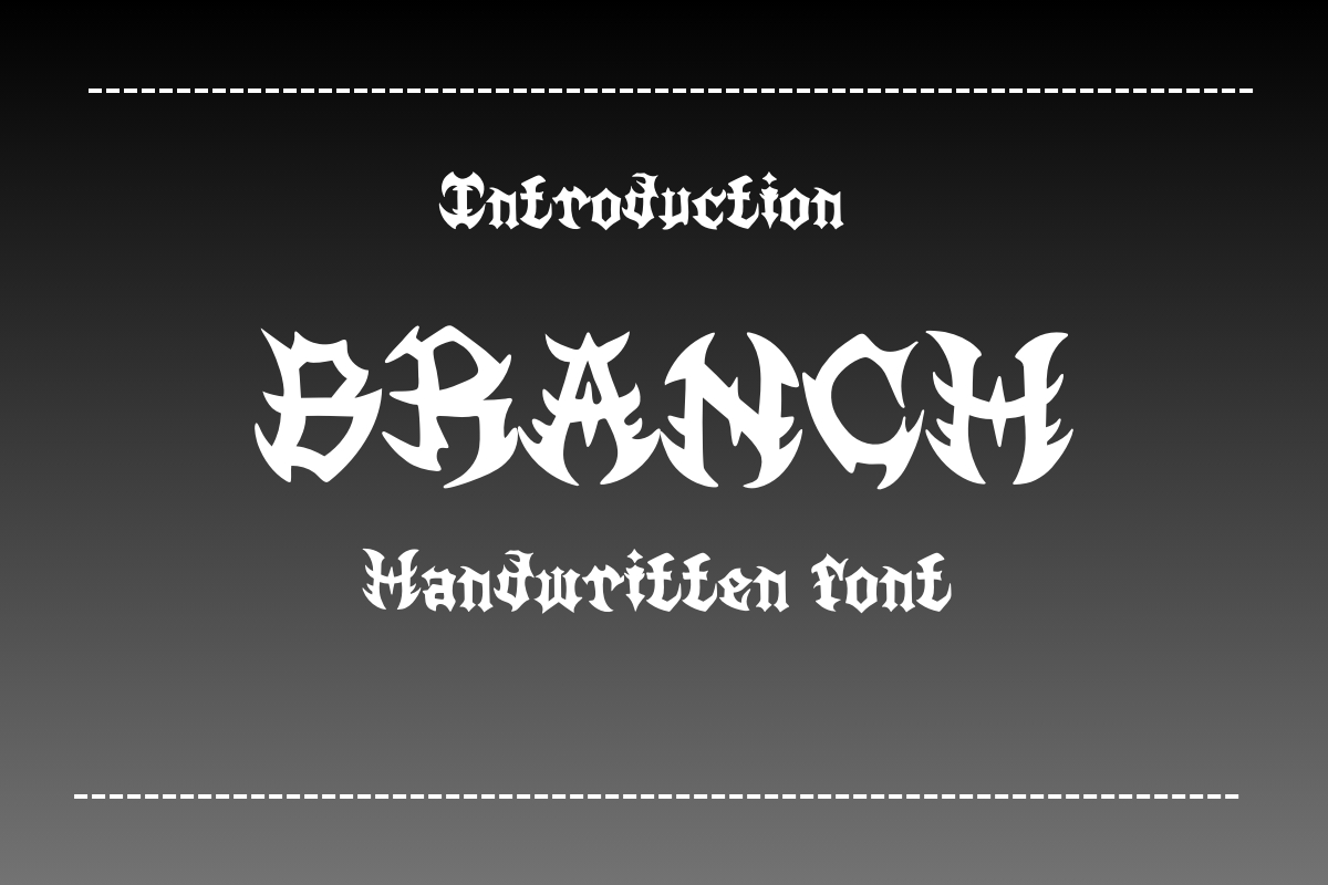 Branch Font Poster 1