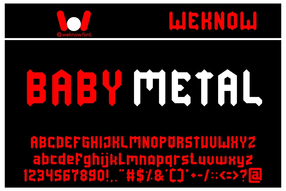 Baby Metal Font