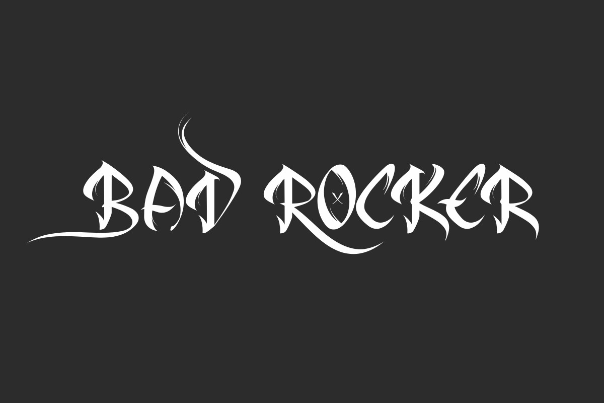 Bad Rocker Font Poster 1