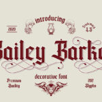 Bailey Barker Font Poster 3