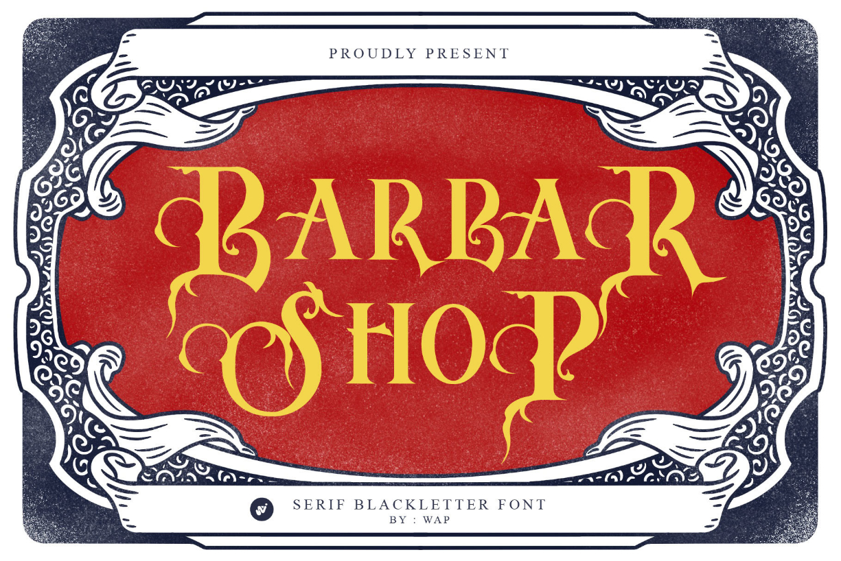Barbar Shop Font Poster 1