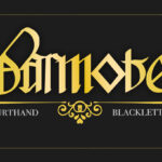 Barmote Courthand Font Poster 1