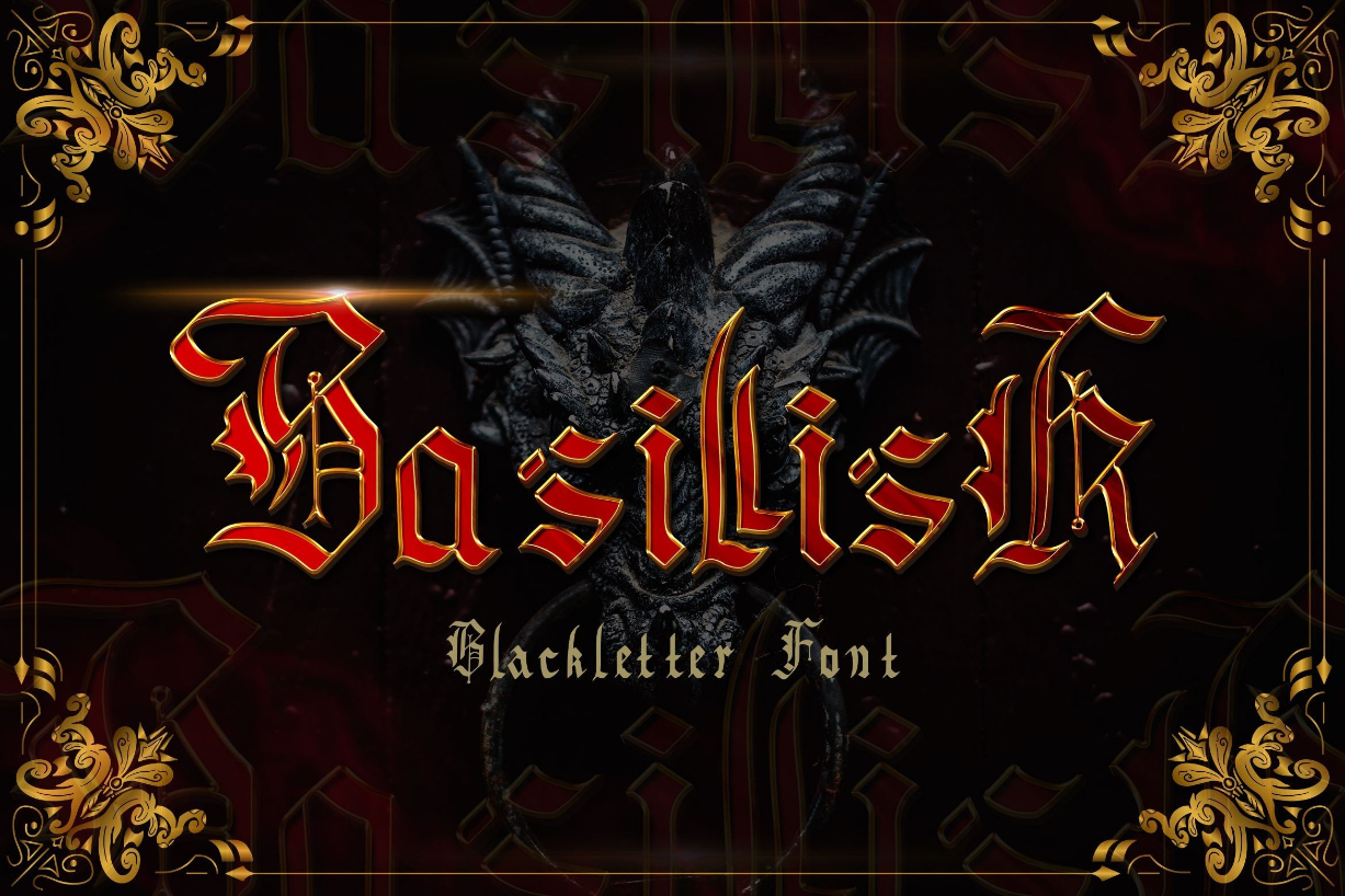 Basillisk Font Poster 1