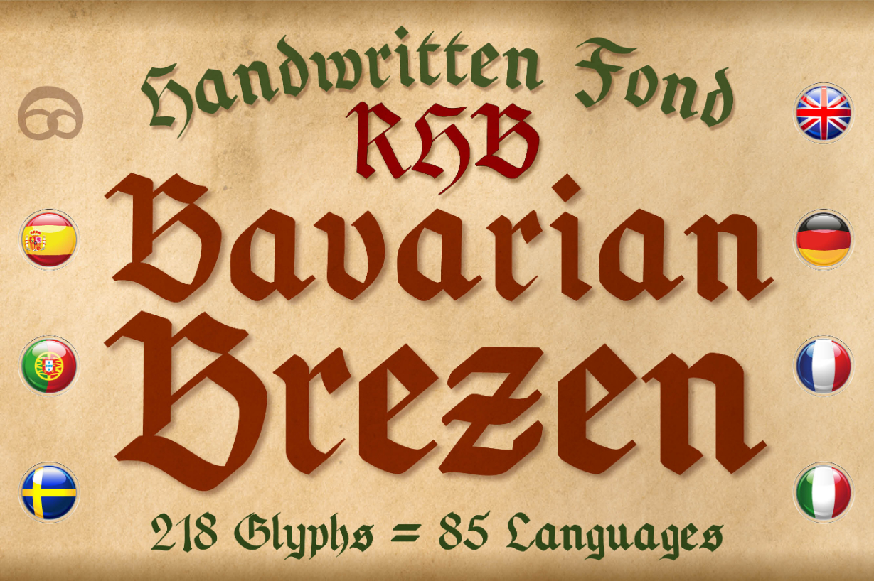 Bavarian Brezen Font Poster 1
