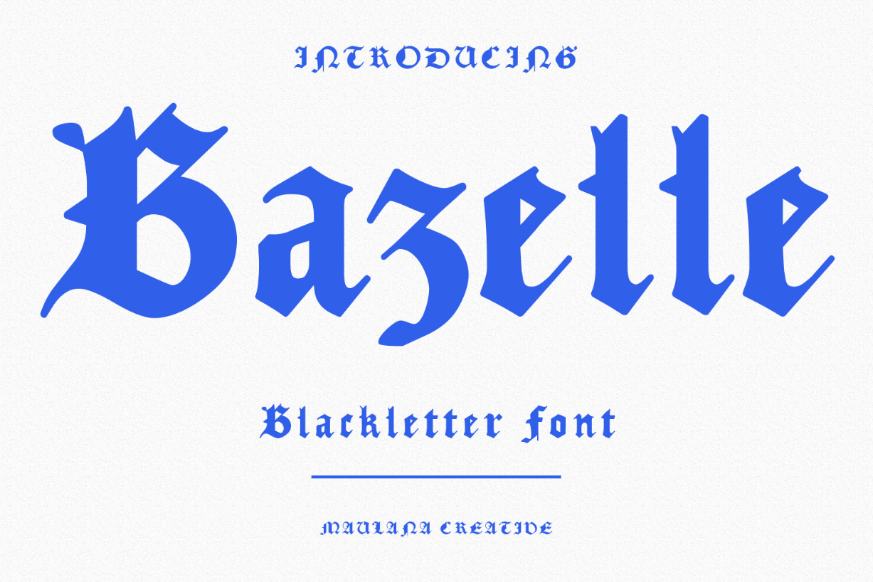 Bazelle Font Poster 1