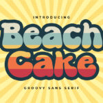 Beach Cake Font Poster 3