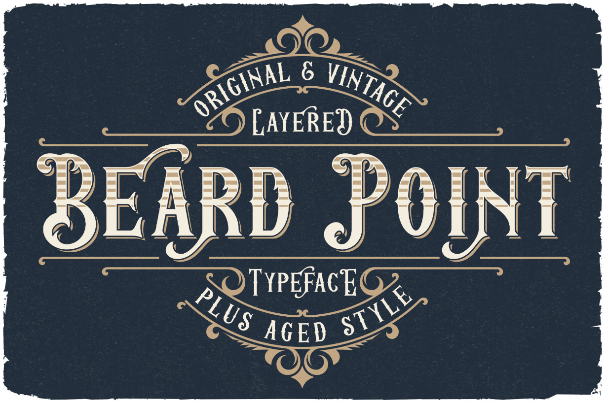 Beard Point Font Poster 1