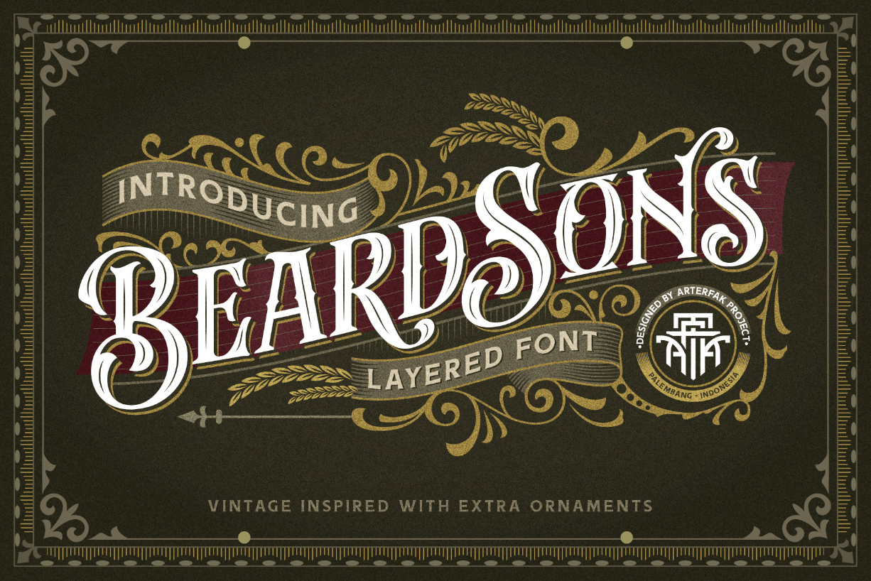 Beardsons Font Poster 1