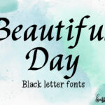 Beautiful Day Font Poster 3