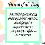 Beautiful Day Font Poster 9