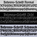 Behrens-Schrift Font Poster 6