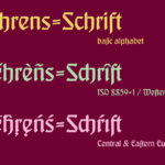 Behrens-Schrift Font Poster 8