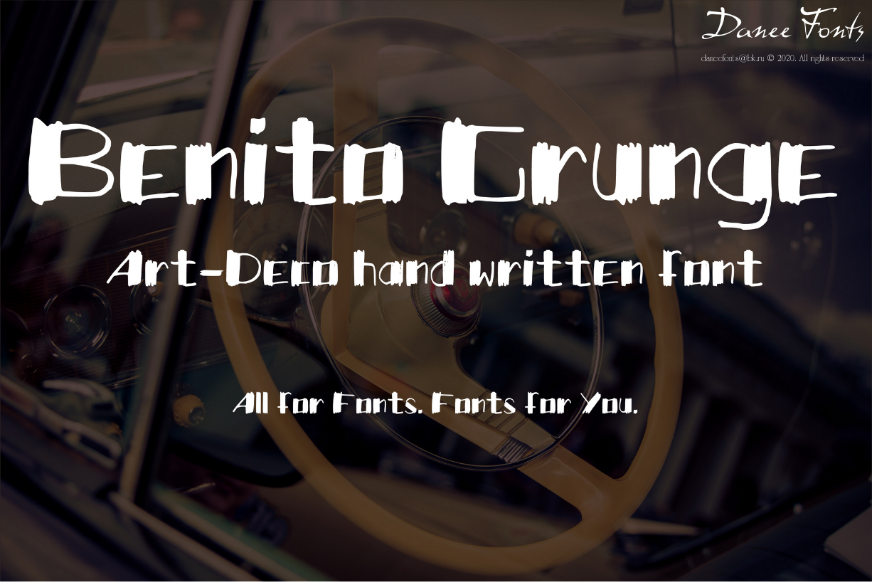 Benito Grunge Font Poster 1