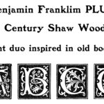 Benjamin Franklin Font Poster 1