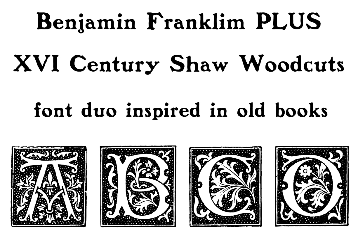 Benjamin Franklin Font Poster 1