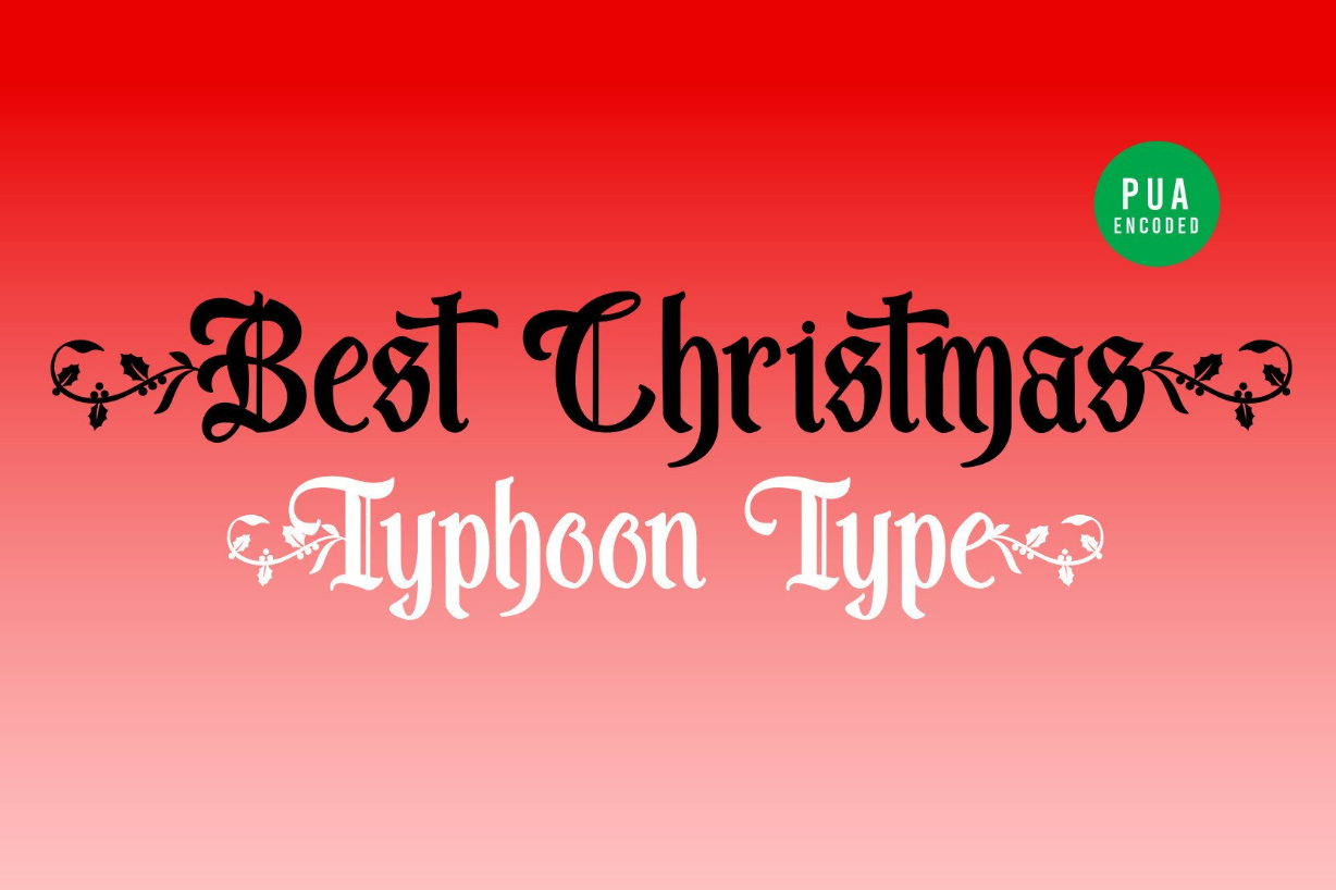 Best Christmas Font Poster 1