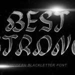 Best Strong Font Poster 3