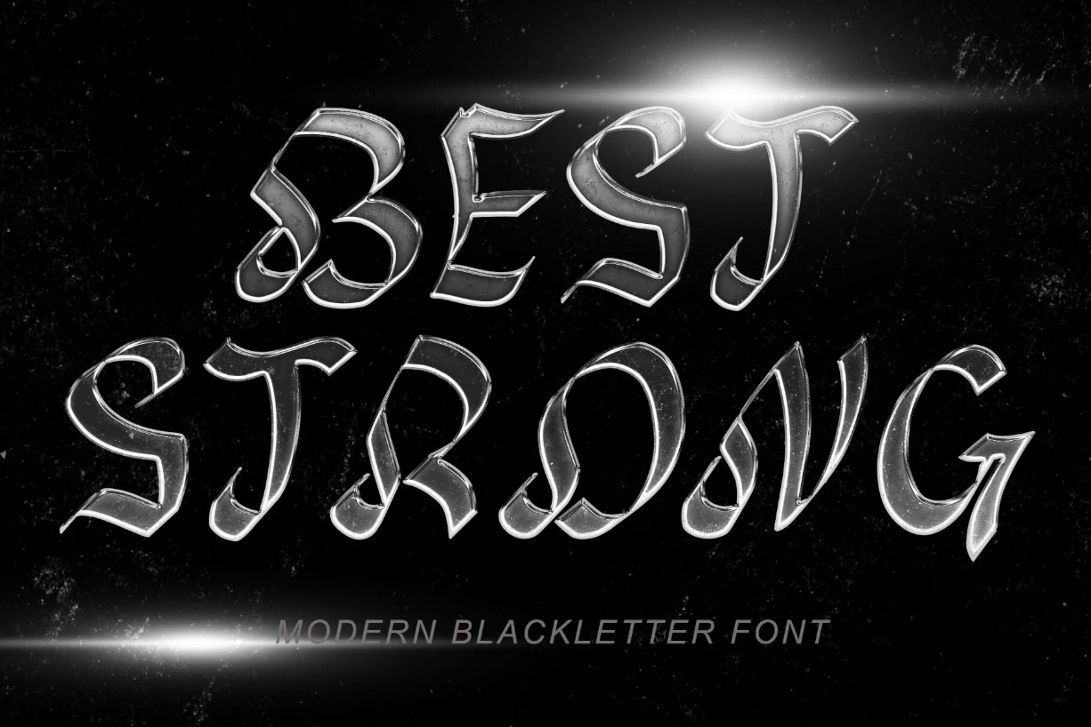 Best Strong Font Poster 1