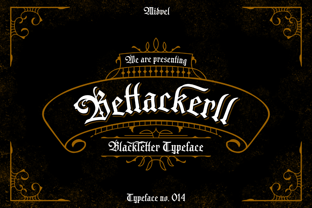 Bettackerll Font Poster 1