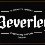 Beverley Font Poster 3