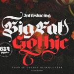 About Big Fat Gothic Font Poster 3
