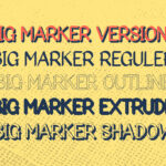 Big Marker Family Font Poster 4