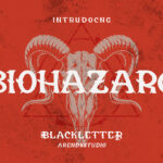 Biohazard Font Poster 3