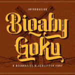 Biqaby Goku Font Poster 3