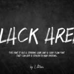 Black Area Font Poster 1