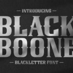 Black Boone Font Poster 3