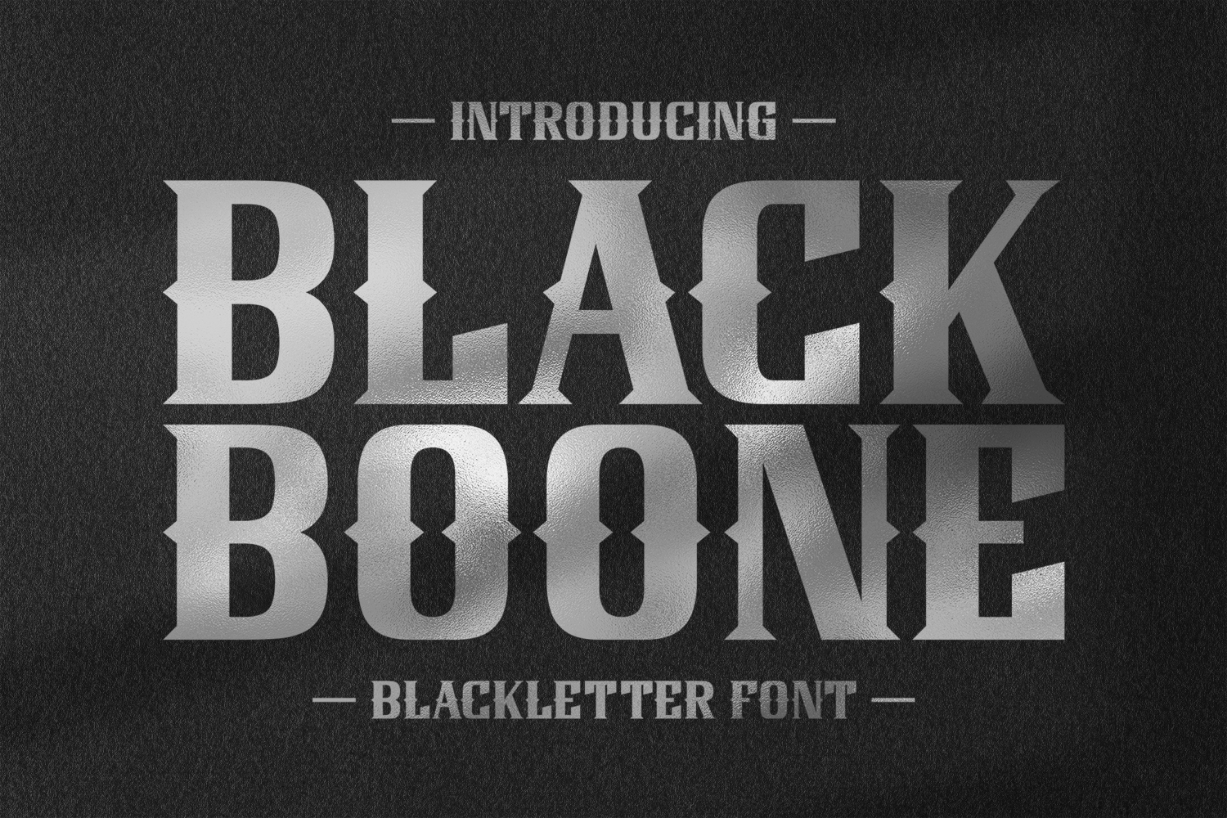 Black Boone Font