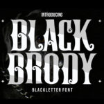 Black Brody Font Poster 3