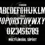 Black Brody Font Poster 4