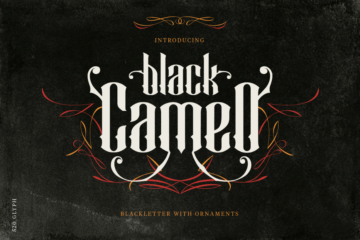 Black Cameo Font