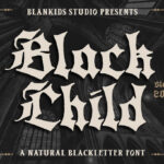 Black Child Font Poster 1