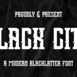 Black City Font Poster 3