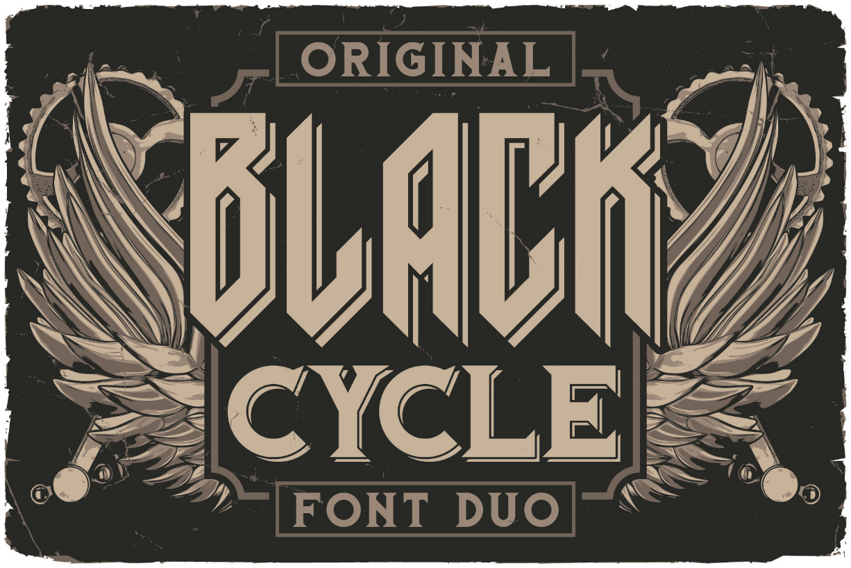 Black Cycle Font
