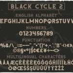 Black Cycle Font Poster 5