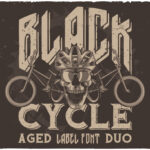Black Cycle Font Poster 6