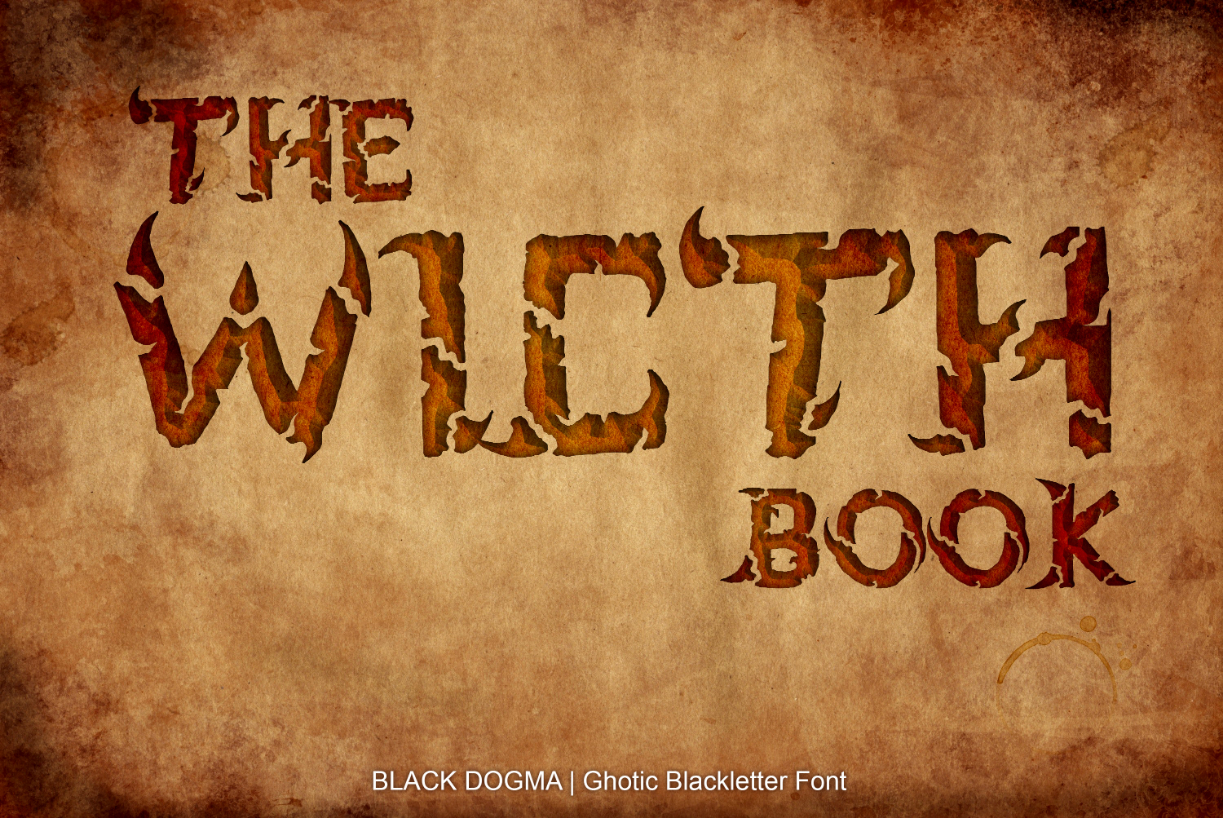 Black Dogma Font Poster 1