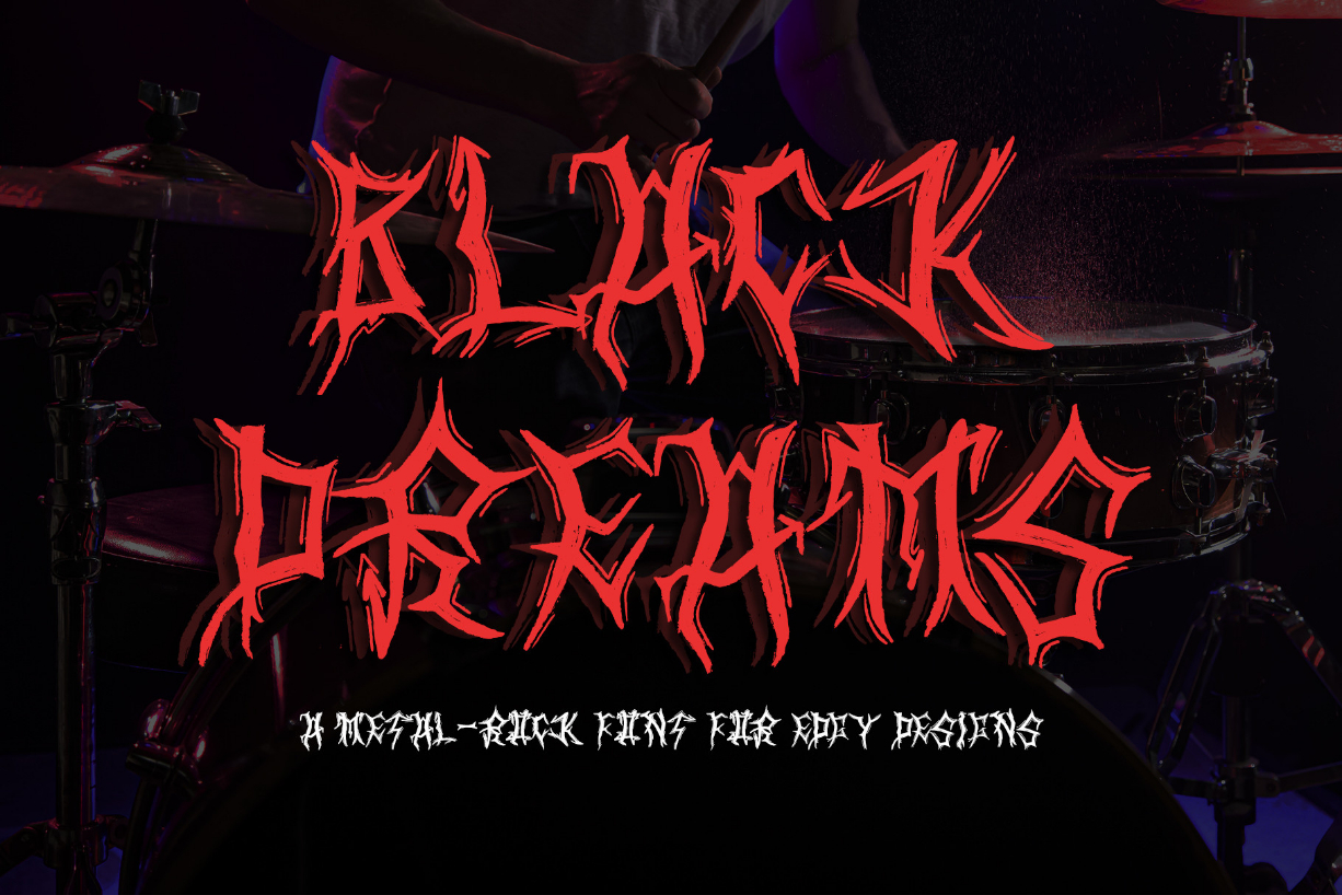 Black Dreams Font Poster 1